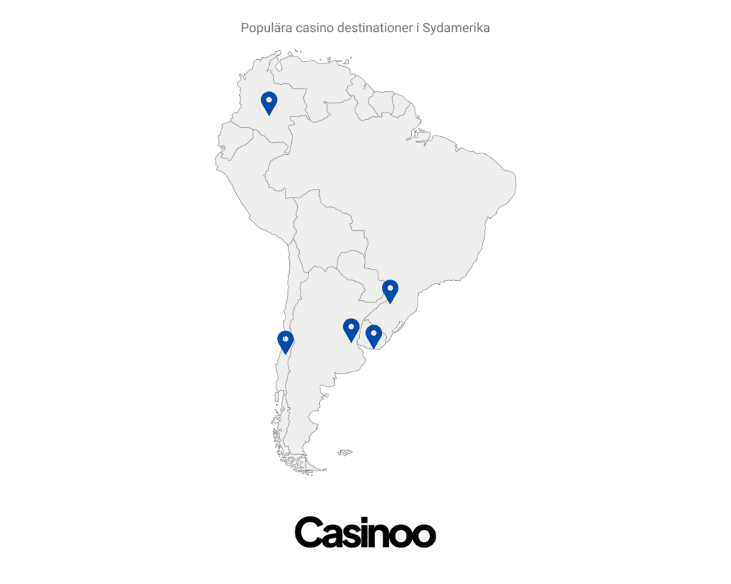 Populära casino destinationer i Sydamerika