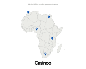 Länder i Afrika som det spelas mest casino